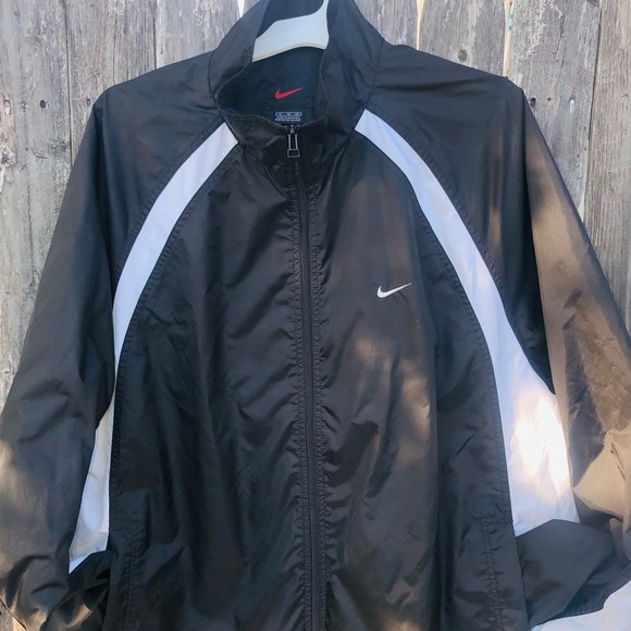 Nike Other - Vintage 90s Nike windbreaker black white large